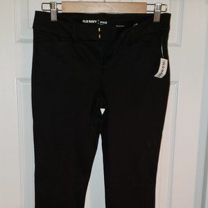 Old Navy Pixie Stretch Modern Black Pants sz 4